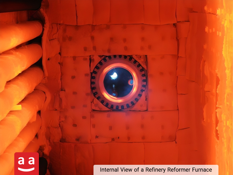 Overview of Petro-refinery burners and Their Use in Industrial Furnaces 2 Inside a Refinery Reformer Furnace | raadman