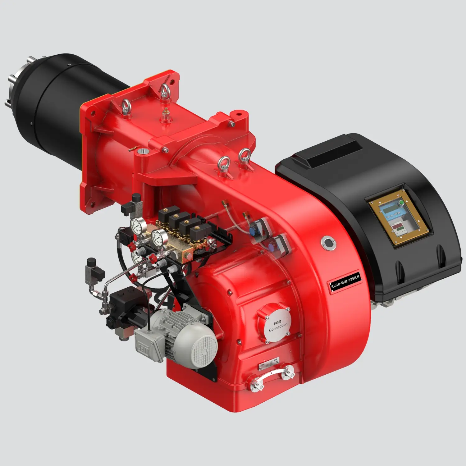 مشعل دوگانه‌سوز لوناکس ظرفیت 3500kW مدل RLGB-M/M-385/LN | رادمن