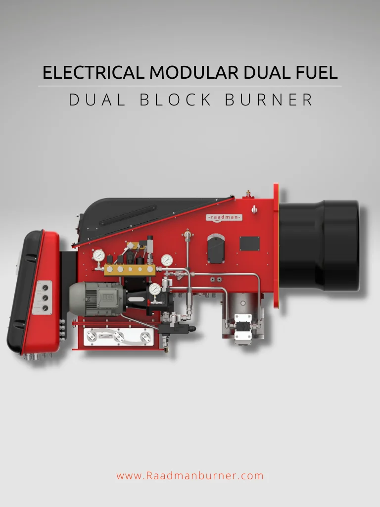 dual fuel electrical modular dual block burner