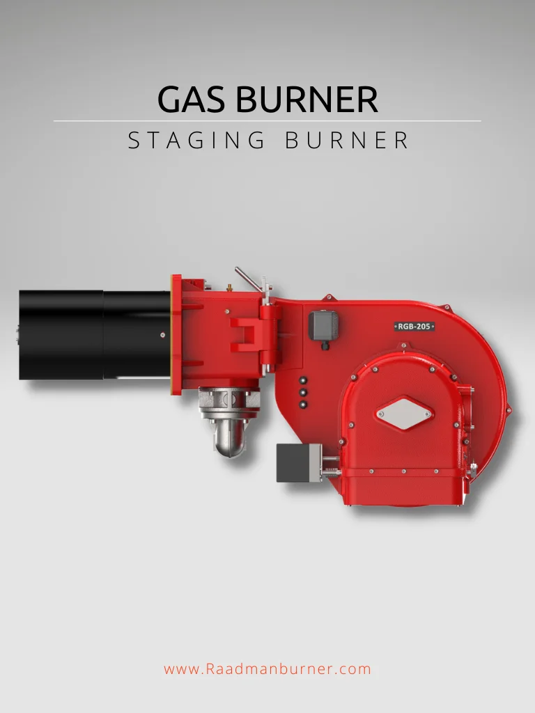gas staging monoblock burner