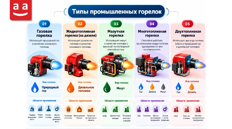 Промышленная горелка: виды и особенности 4 Виды промышленных горелок | Raadman