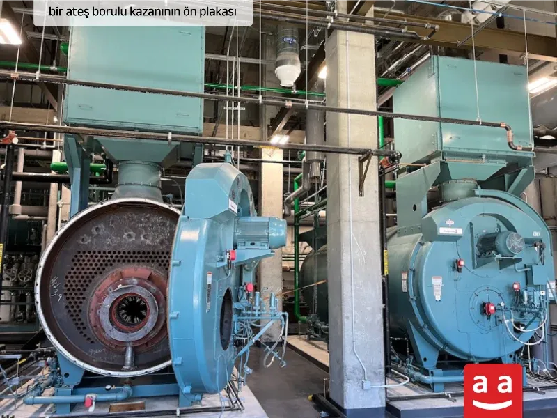 Ateş Borulu Kazan Türlerine ve Bileşenlerine Genel Bakış 5 bir ateş borulu kazanının ön plakası | Raadman