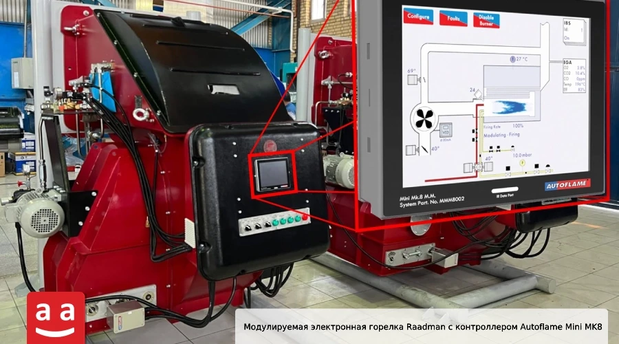 Газовая горелка: полный обзор и применение в различных отраслях 6 Модулируемая газовая горелка Raadman с интеллектуальным электронным контроллером Autoflame | Raadman