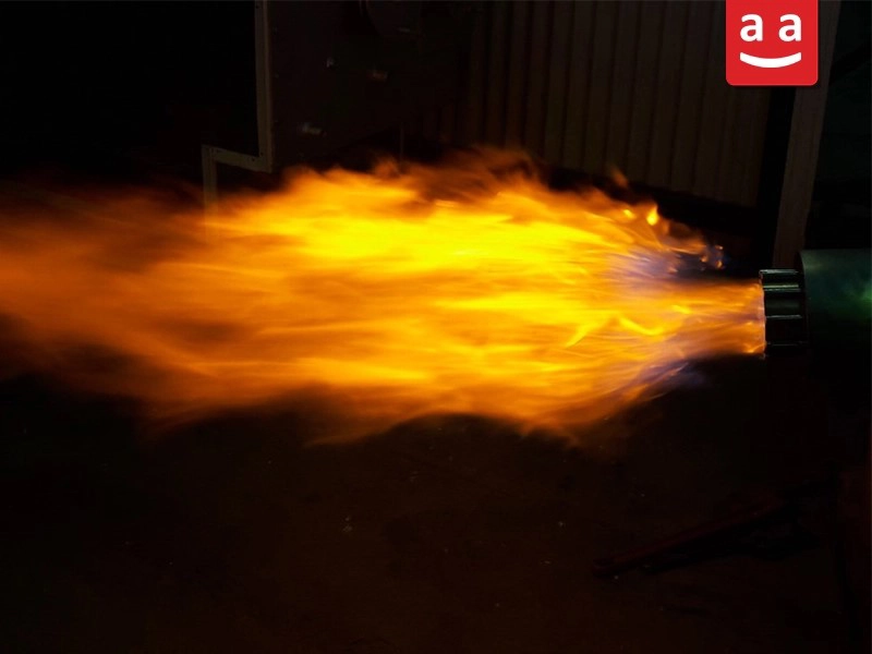  Flame of a Forced-Draft Gas Burner | raadman