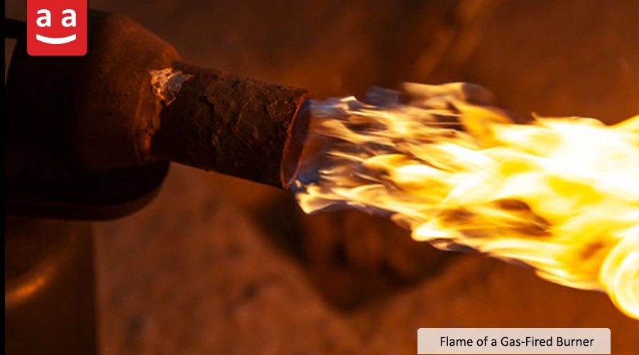 Comprehensive Analysis of Gas Burners and Their Applications 3 Close-Up of an Industrial Gas Burner Flame | Raadman