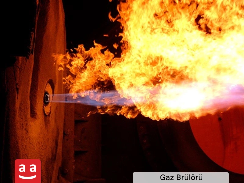 Gaz Brülörü ve Kullanım Alanlarının Kapsamlı İncelemesi 1 Çalışma Halinde Endüstriyel Bir Brülör | Raadman