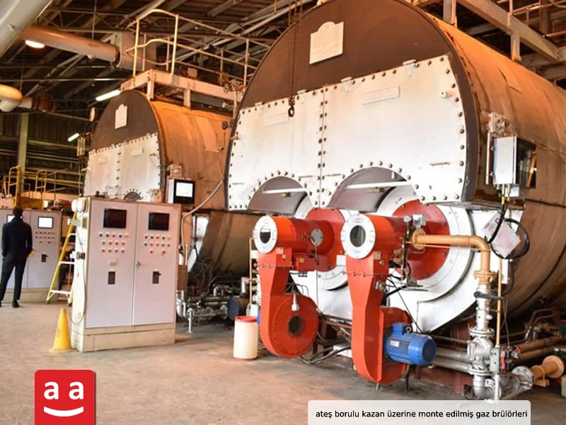Gaz Brülörü ve Kullanım Alanlarının Kapsamlı İncelemesi 7 Endüstriyel ateş borulu kazan üzerine monte edilmiş gaz brülörleri | Raadman
