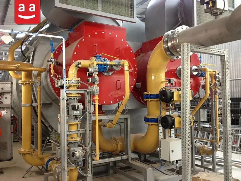 Gaz Brülörü Montajı Başlangıçtan Bitişe; Kurulum Rehberi+ Güvenlik İpuçları 1 İki Endüstriyel Brülör için Gaz Tedarik Altyapısı ve Sistemi | Raadman