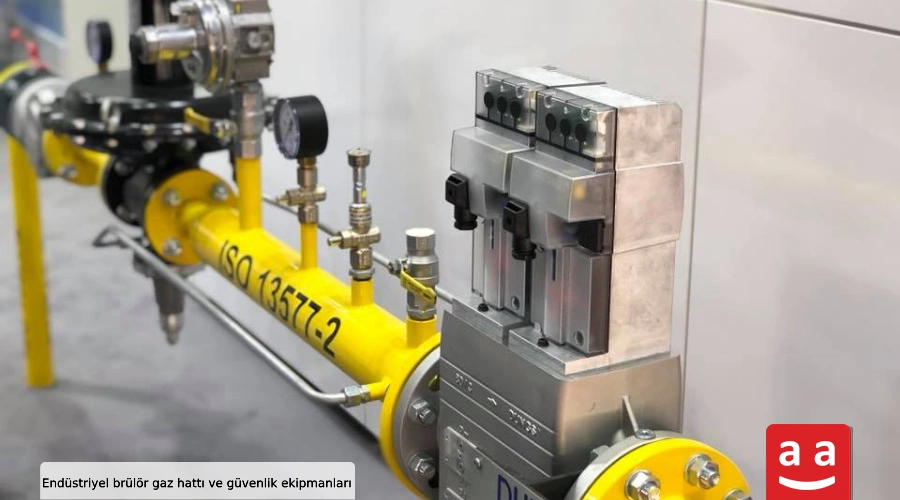 Endüstriyel Brülörlerin Ulusal ve Uluslararası Standartların Kapsamlı Rehberi 4 ISO 13577-2 standardına göre bir endüstriyel brülör gaz hattı örneği | Raadman