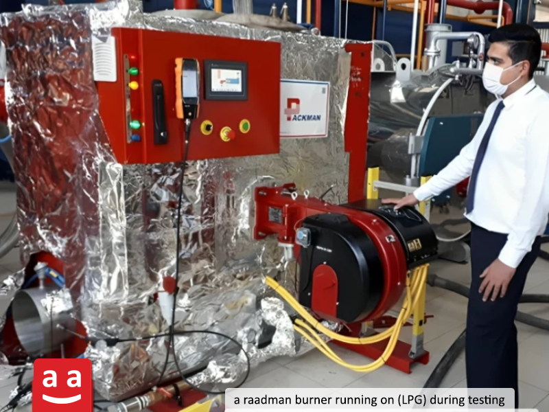 Raadman Burner Operating on LPG | raadman