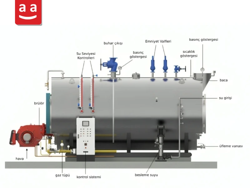 Buhar Kazanı Bileşenleri | raadman