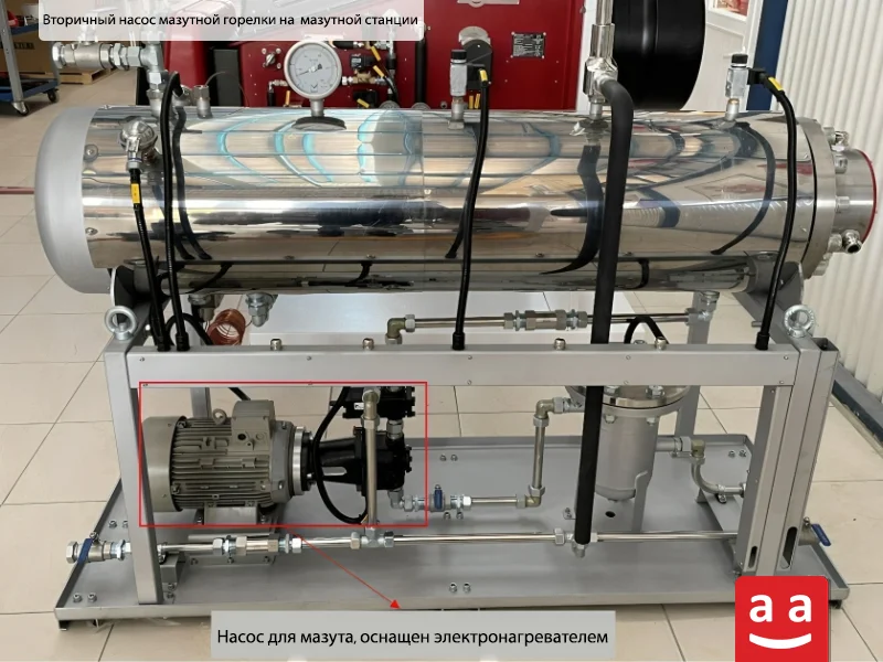 Вторичный насос мазутной горелки на мазутной станции | Raadman