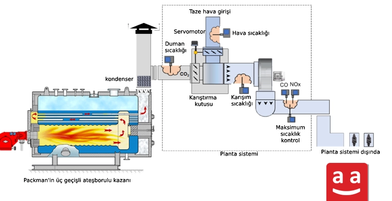 Planta karbon dioksit enjeksiyon sisteminin şeması | raadman 